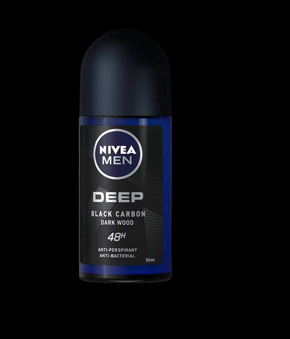 Nivea Men Roll On Deep Black Carbon Dark Wood 50ml - YehChez.pk
