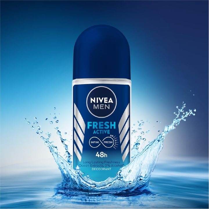 Nivea Men Roll On Fresh Active 50ml - YehChez.pk