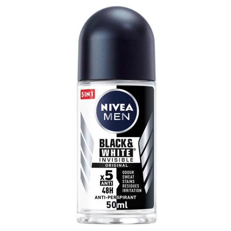 Nivea Roll On Black & White Invisible 50ml - YehChez.pk