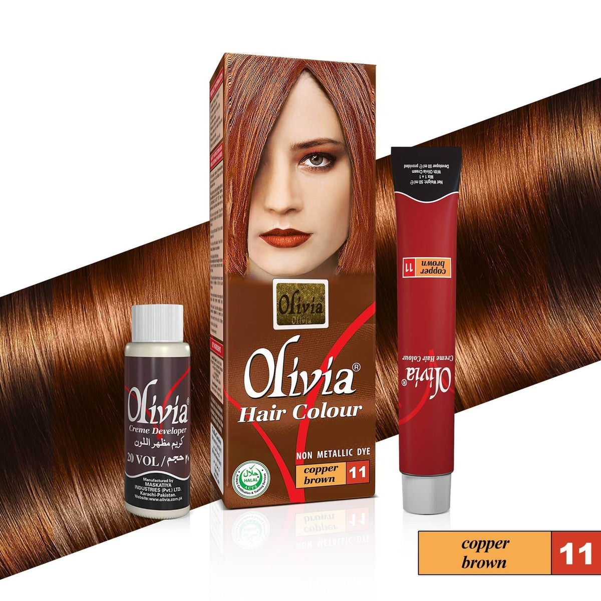 Olivia Color Copper Brown 11 - YehChez.pk