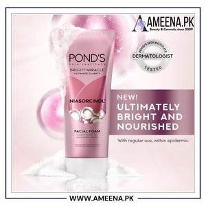 Ponds Face Wash Bright Mircle Niasorcinol 50Gm - YehChez.pk