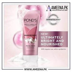 Ponds Face Wash Bright Mircle Niasorcinol 50Gm - YehChez.pk