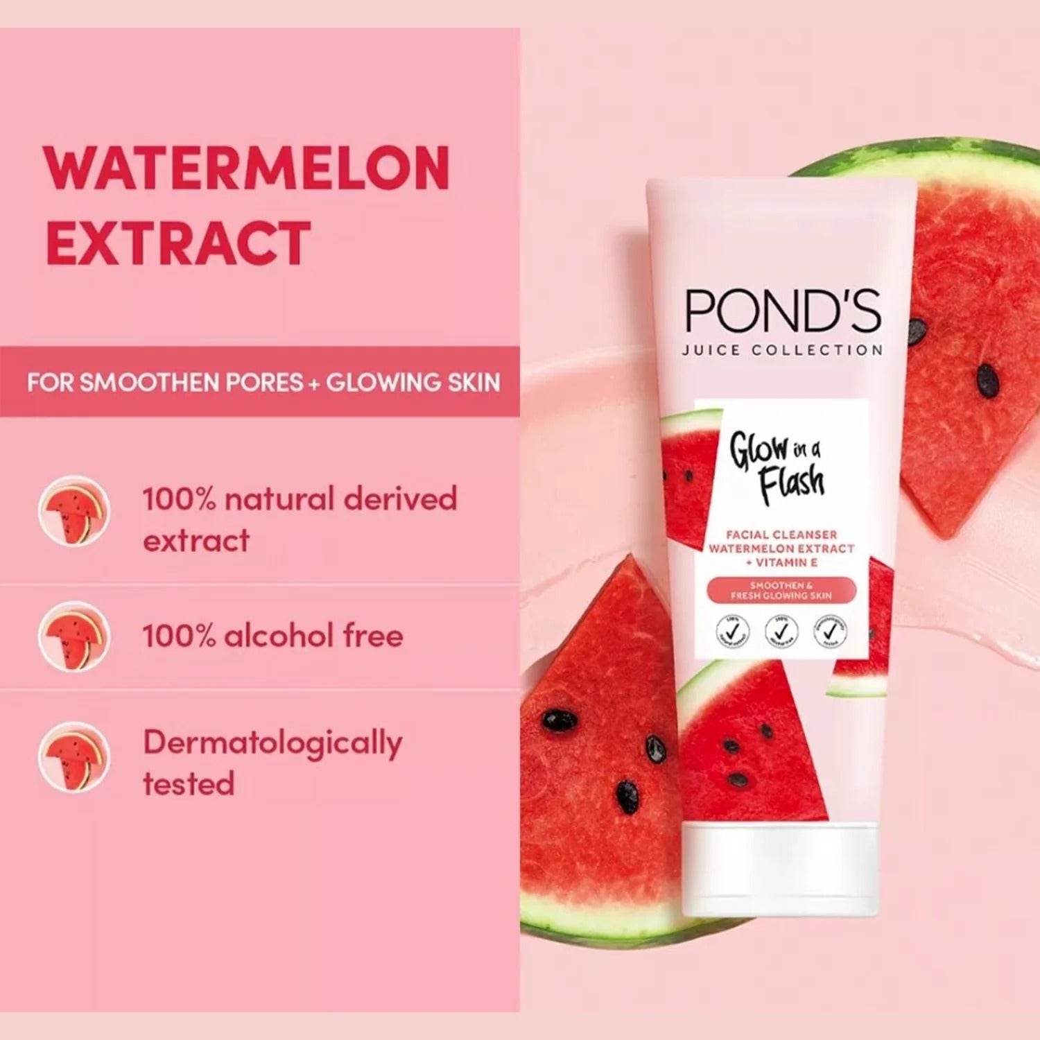 Ponds Face Wash Glow in a Flash 90Gm - YehChez.pk