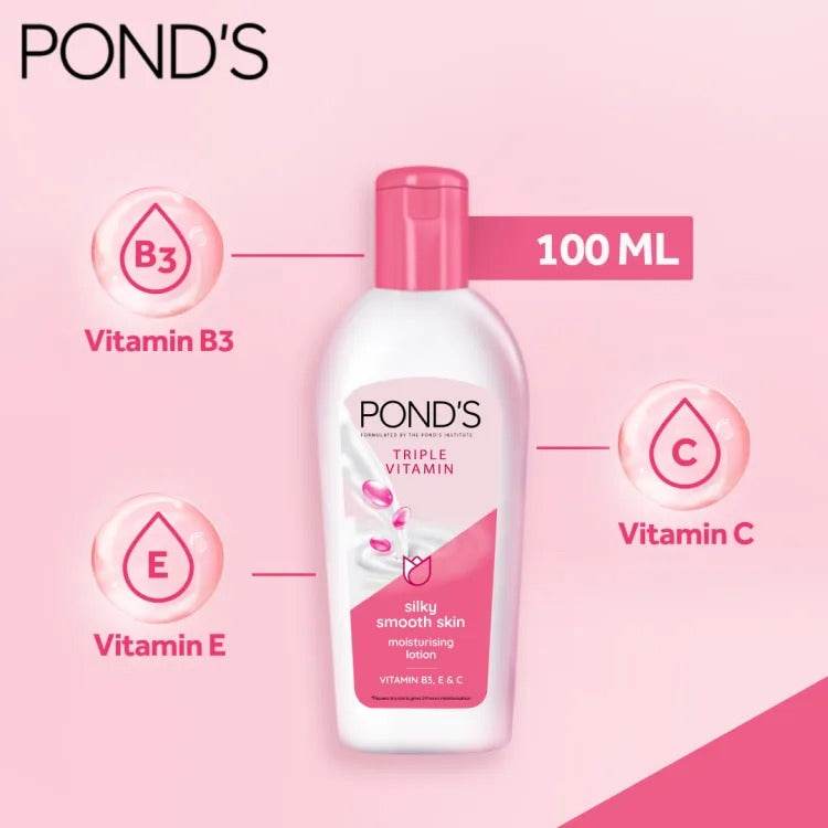 Ponds Lotion Triple Vitamin 100ml - YehChez.pk
