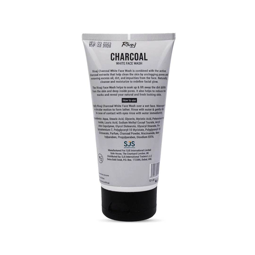 Rivaj Face Wash Charcoal White Face Wash 100ml - YehChez.pk