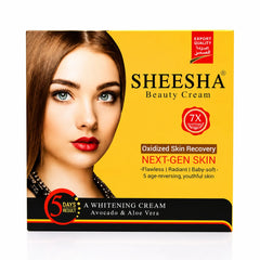 Sheesha beauty cream box front view with Next-Gen Skin label