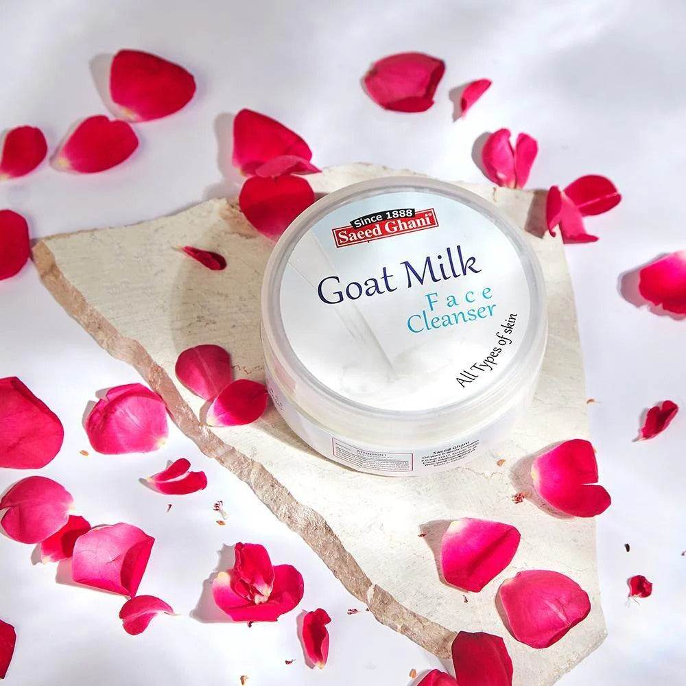 Goat Milk Face Cleanser tub on cardboard backing