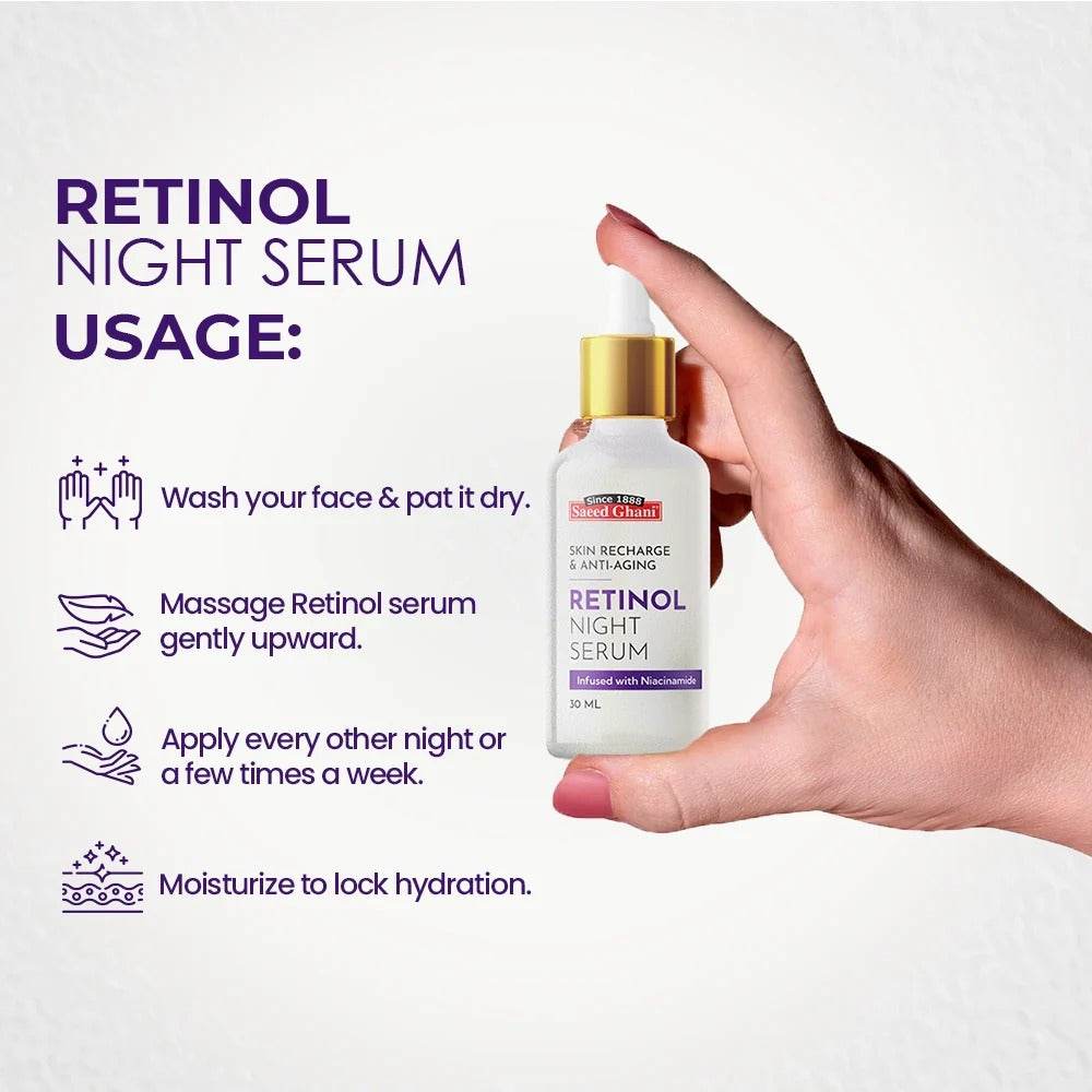 Saeed Ghani Serum Retinol Night 30ml - YehChez.pk