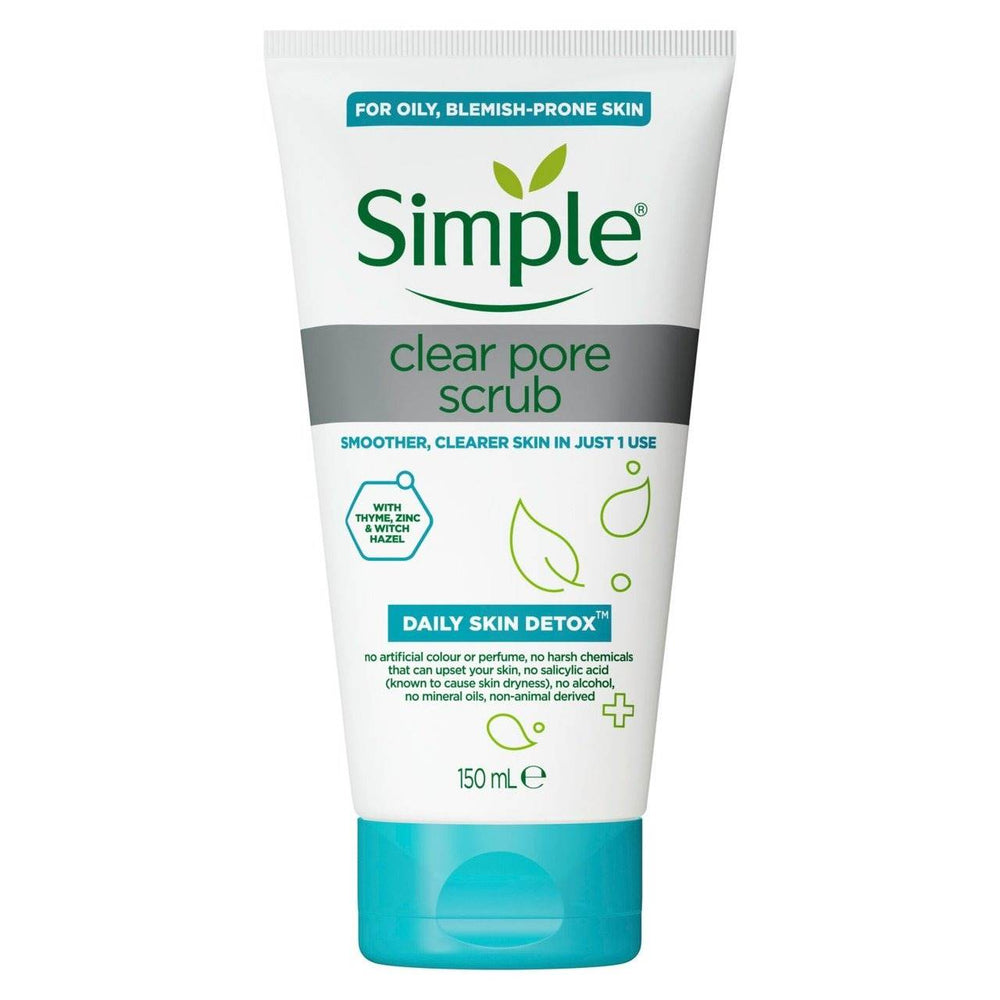 Simple Clear Pore Scrub 150ml - YehChez.pk