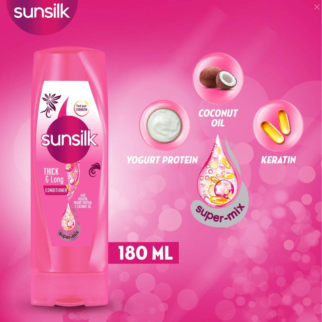 Sunsilk Conditioner 180ml Thick & Long - YehChez.pk