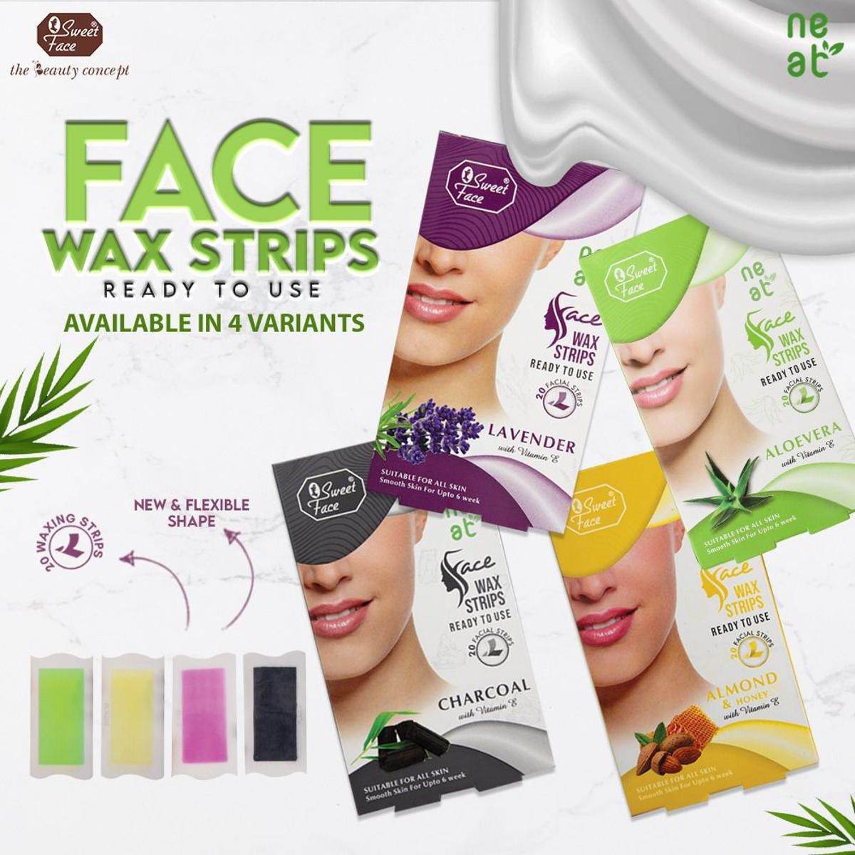 Sweet Face Face Wax Strips Aloevera 20 Pcs - YehChez.pk