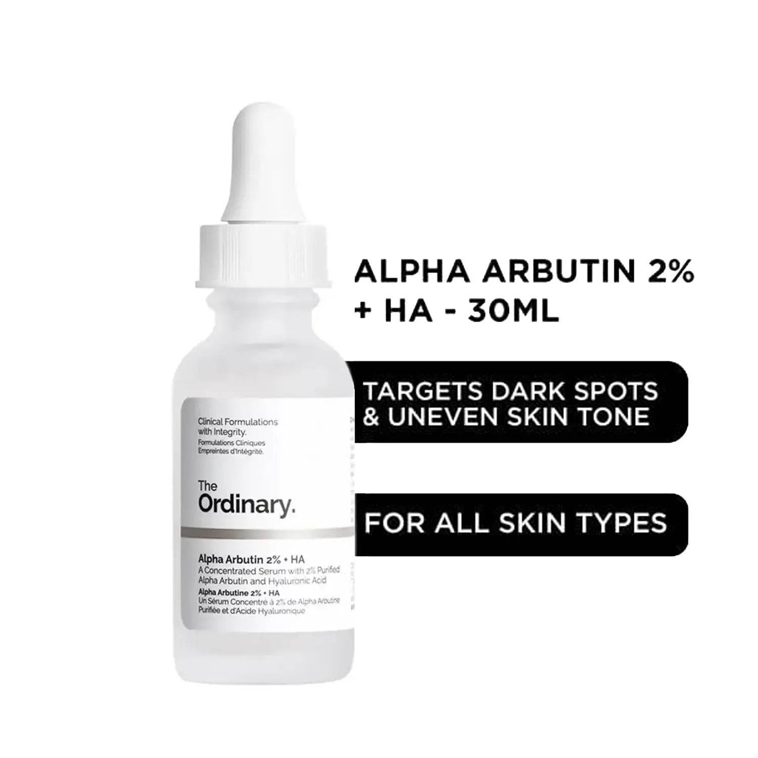 The Ordinary Alpha Arbutin 2% + HA Serum 30ml - YehChez.pk