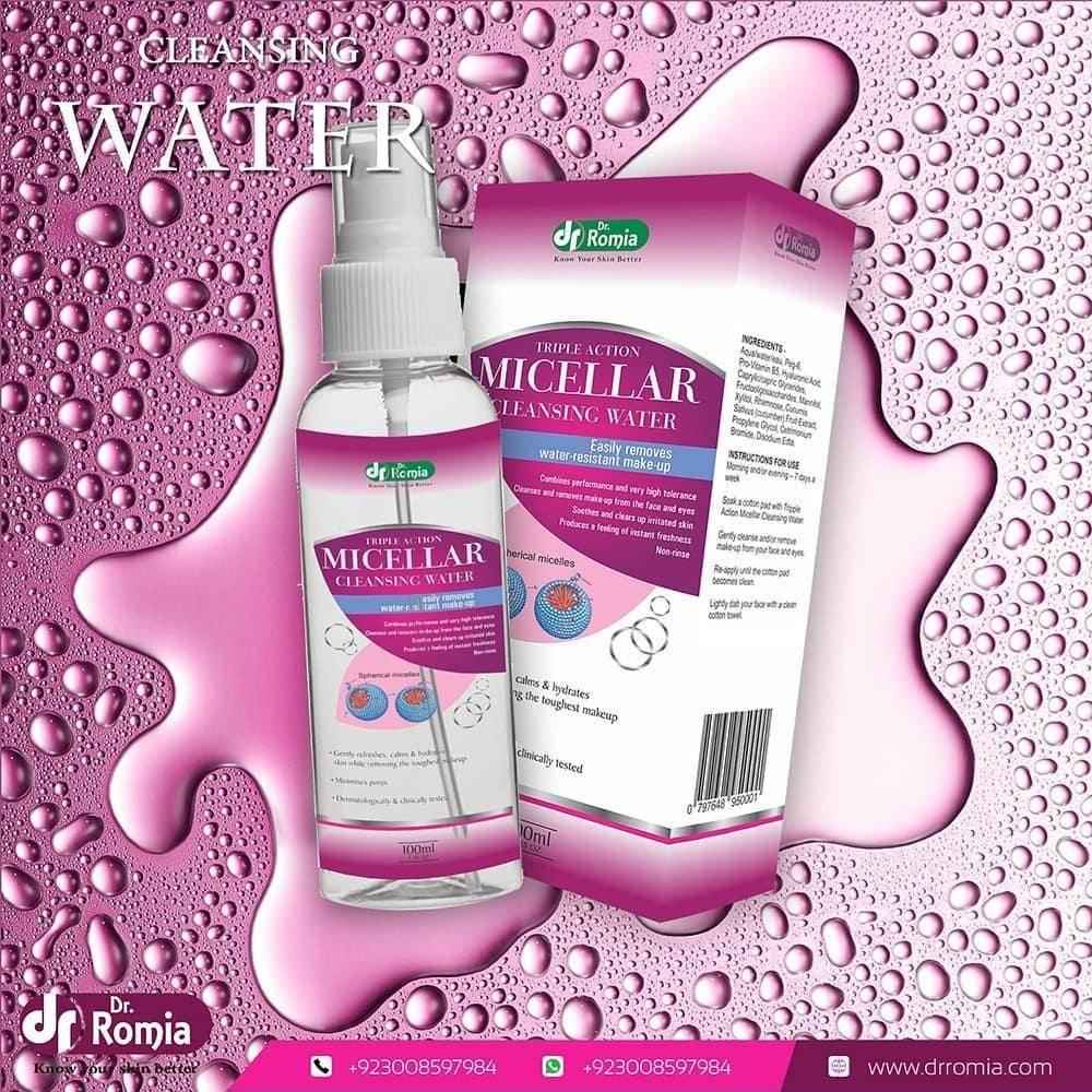 Dr Romia Triple Action Cleansing Water 100ml - YehChez.pk