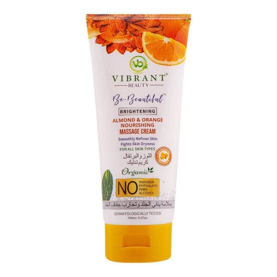Vibrant Beauty Almond & Orange Massage Cream 150 ML - YehChez.pk