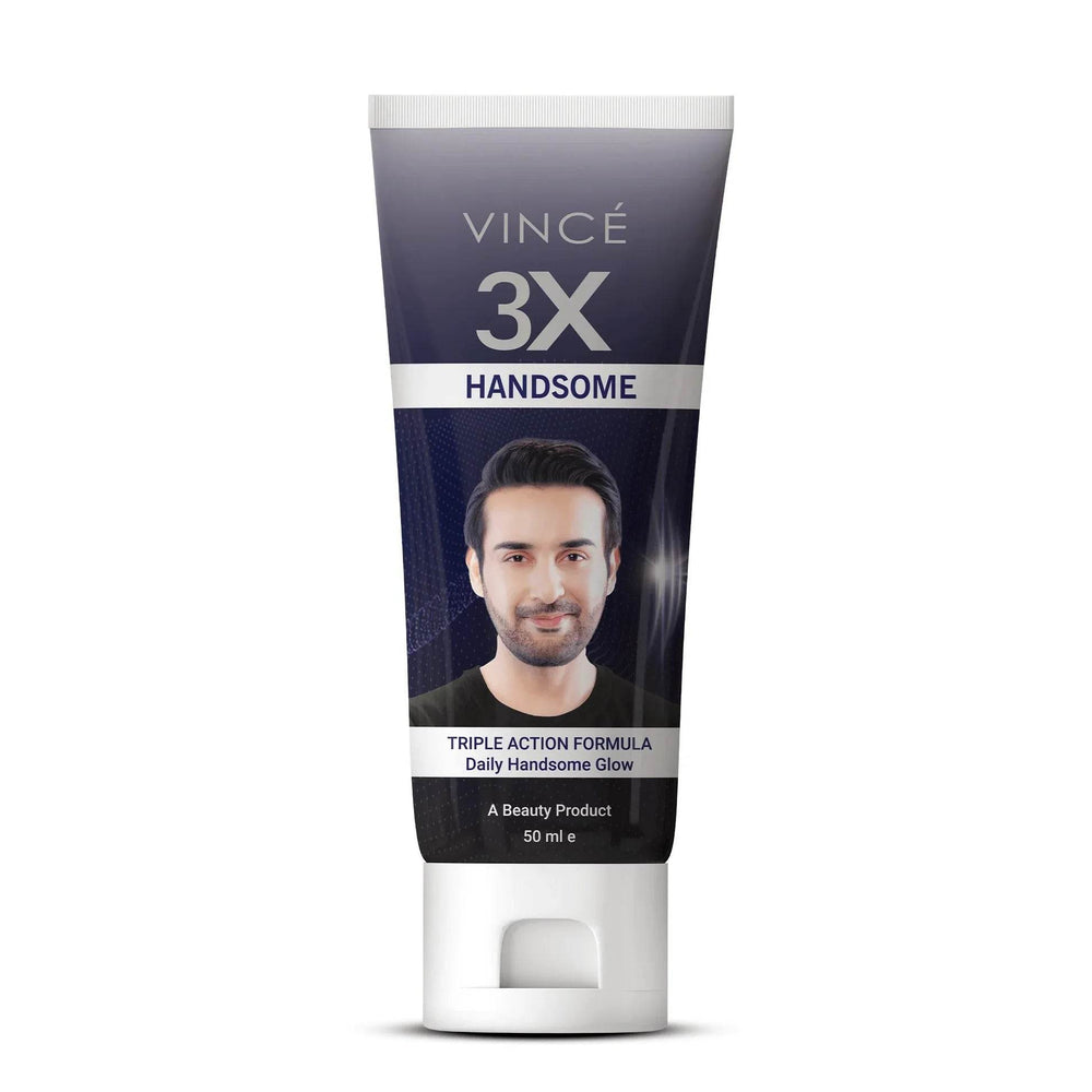 Vince 3X Handsome cream squeeze tube, 50 ml, front label '3X Handsome'