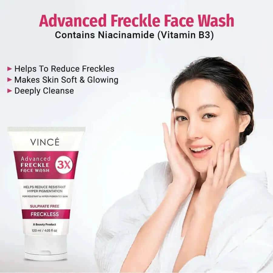Vince Face Wash Advanced Freckle 3X 120ml - YehChez.pk