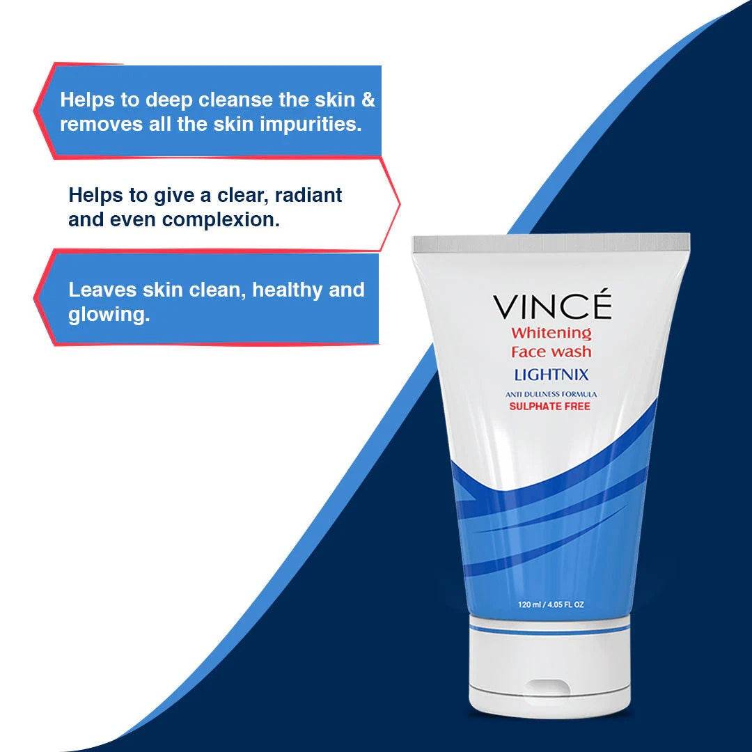 Vince Face Wash Whitening 120ml - YehChez.pk