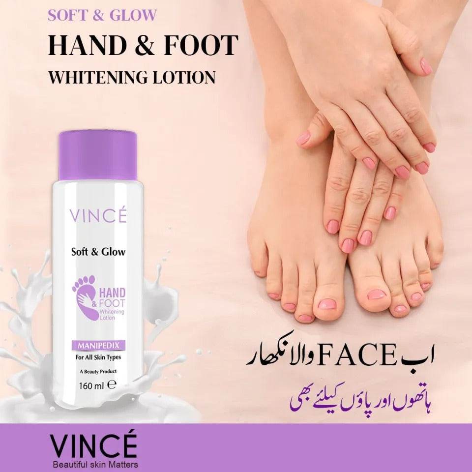 Vince Hand and Foot Whitening Lotion 160ml - YehChez.pk