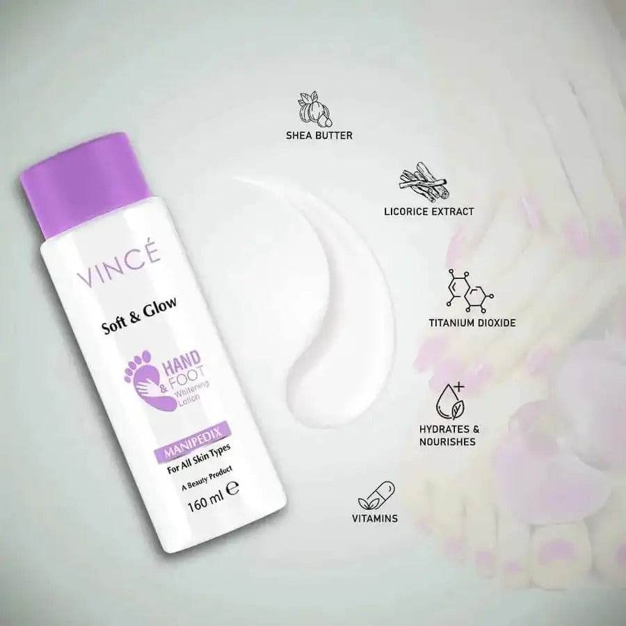 Vince Hand and Foot Whitening Lotion 160ml - YehChez.pk