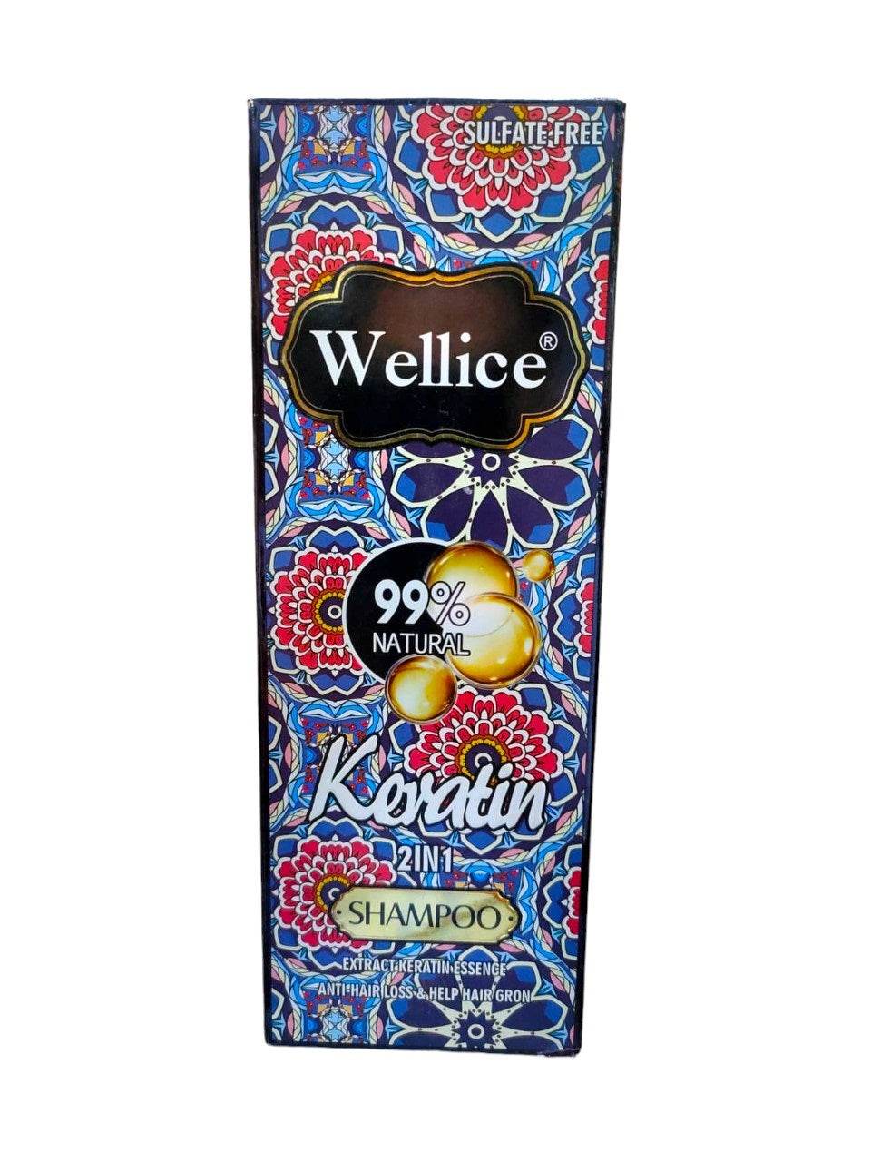 Wellice Keratin Shampoo 2 in 1 500ml - YehChez.pk