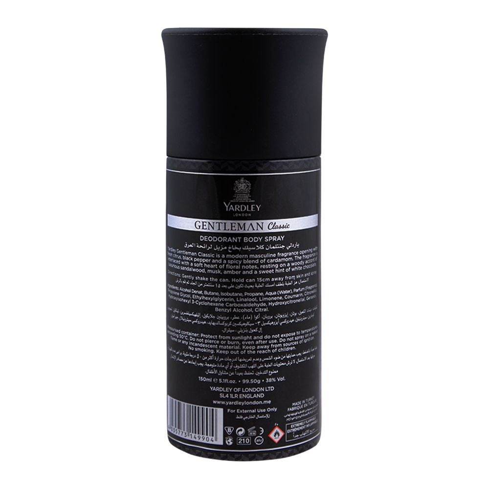 Yardley London Body Spray Classic 150ml - YehChez.pk